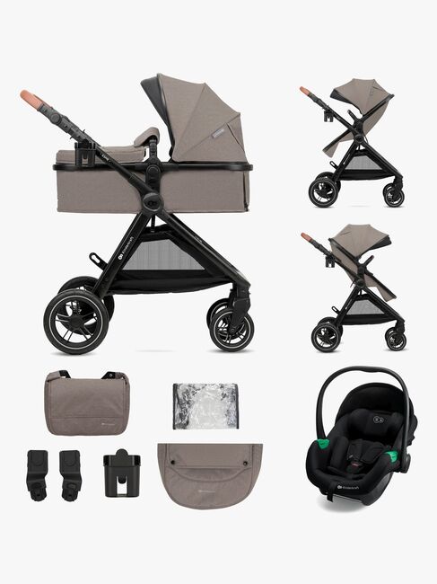 Kinderkraft ESME PRO 3-in-1 Duovagn Travelsystem, Sand Beige