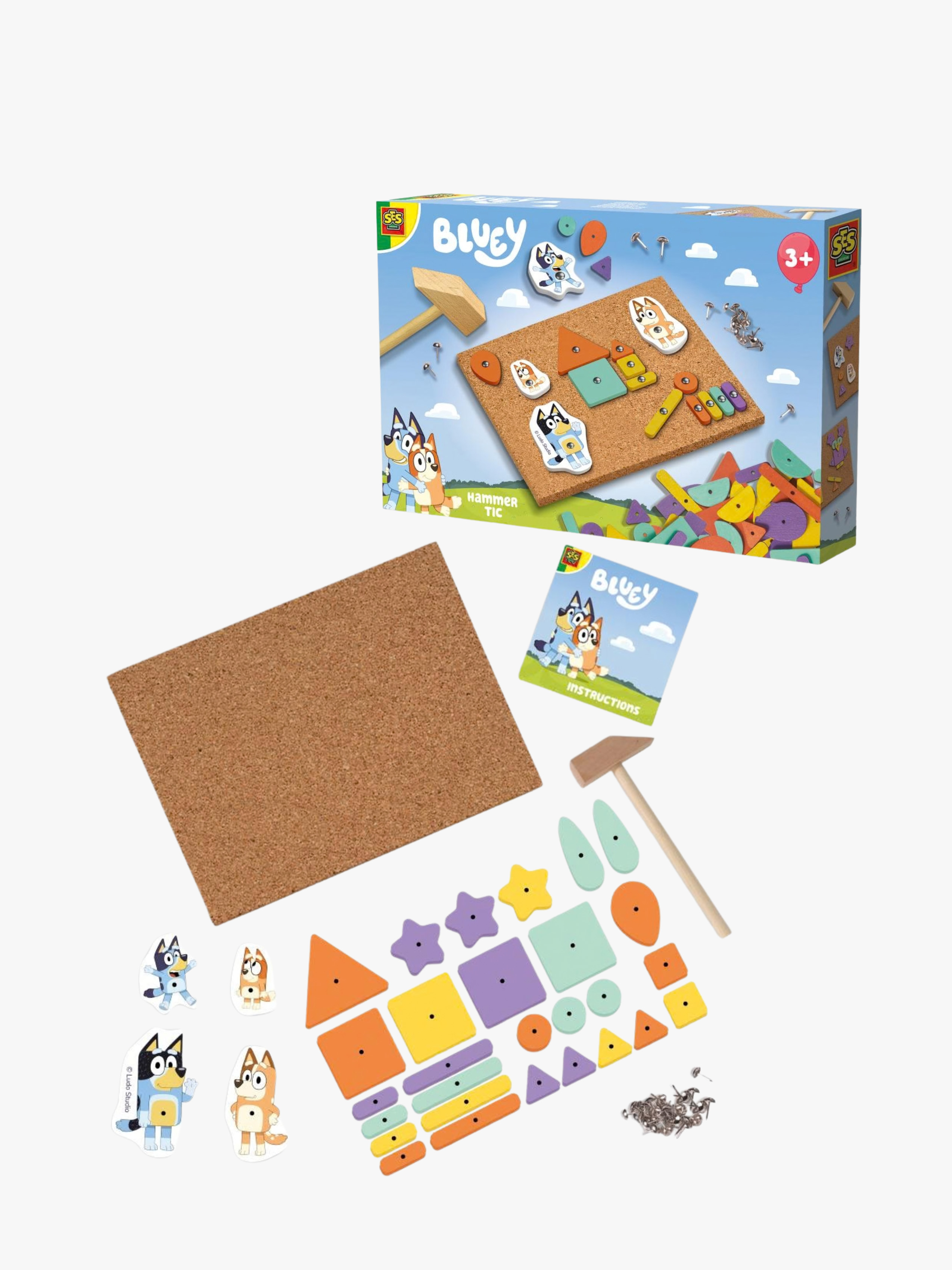 SES Creative Bluey Pysselset Hammarplatta