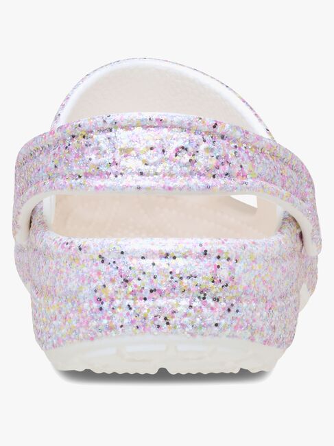 Crocs Classic Fantasy Glitter Tofflor, Vit