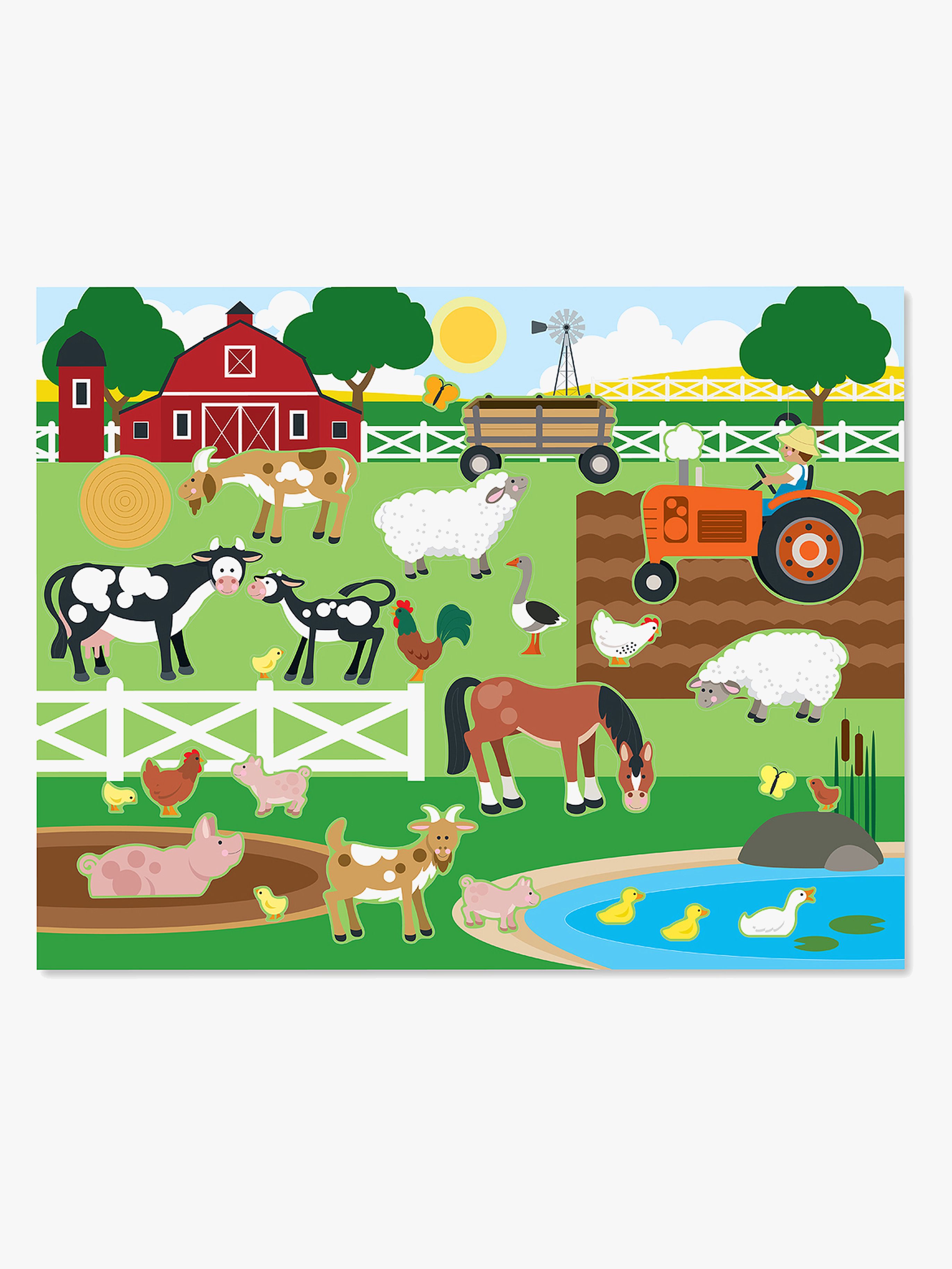 Melissa &  Doug Återanvändningsbar Klistermärkesbok Djur