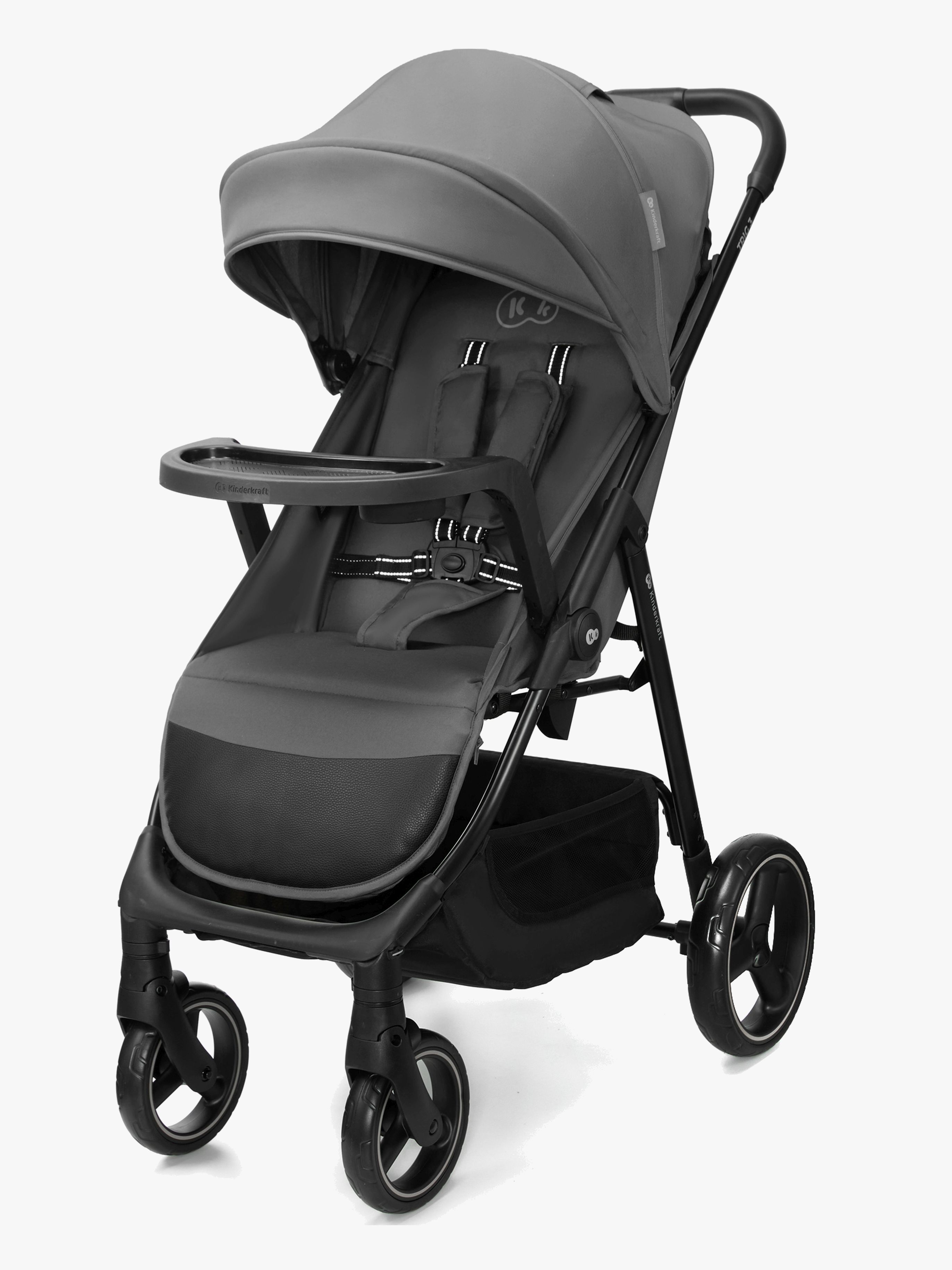 Kinderkraft Trig 3 Sulky med Bricka, Granite Grey
