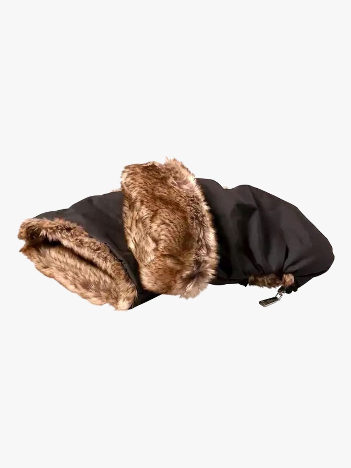 Tinkafu Barnvagnsvantar, Brown Faux Fur