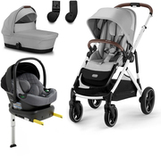 Cybex GAZELLE S Duovagn inkl. Beemoo Route Babyskydd & Bas, Lava Grey/Mineral Grey