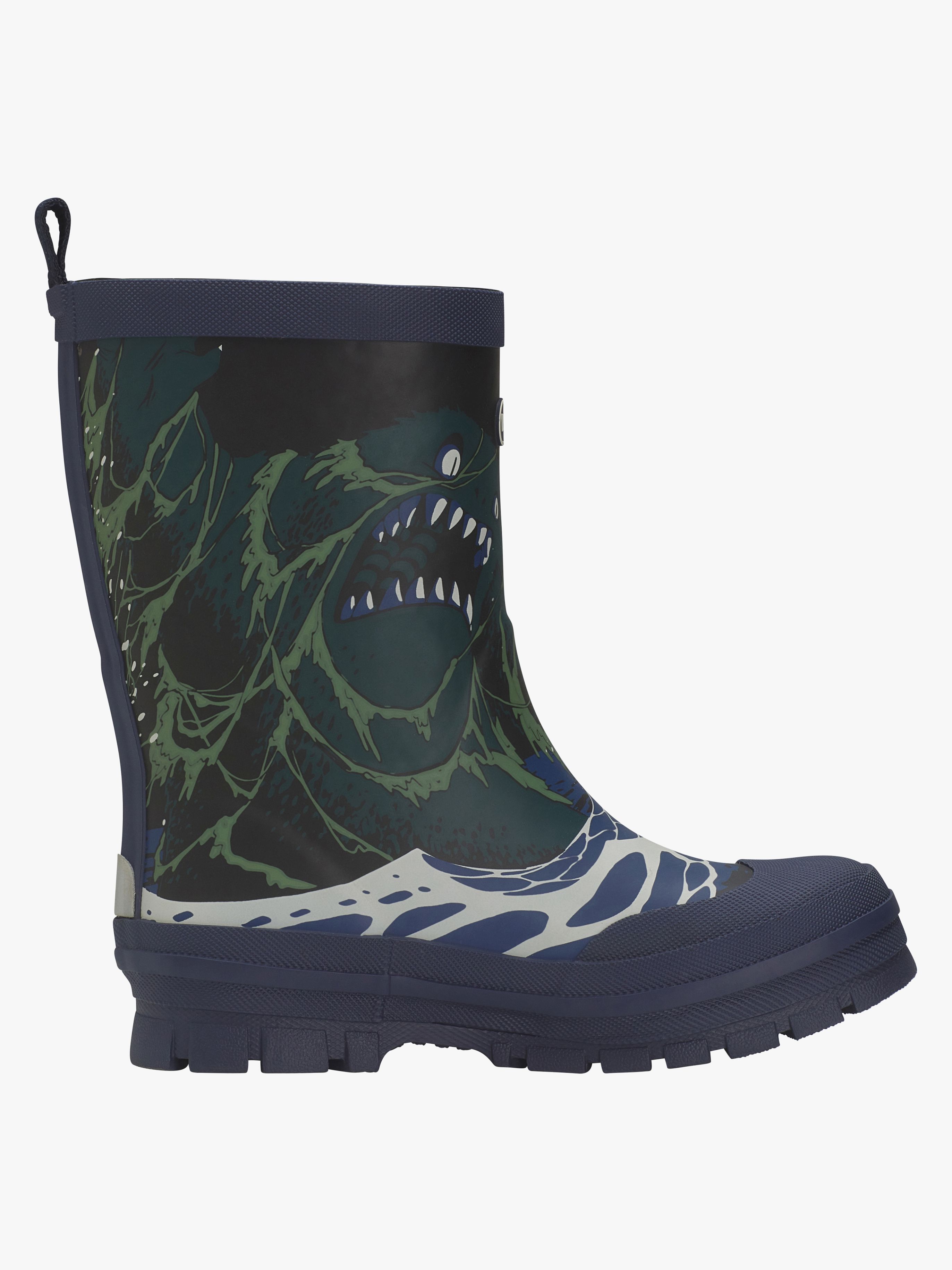 Viking Jolly Print Thermo Fodrade Gummistövlar, Blue/Multi, 28