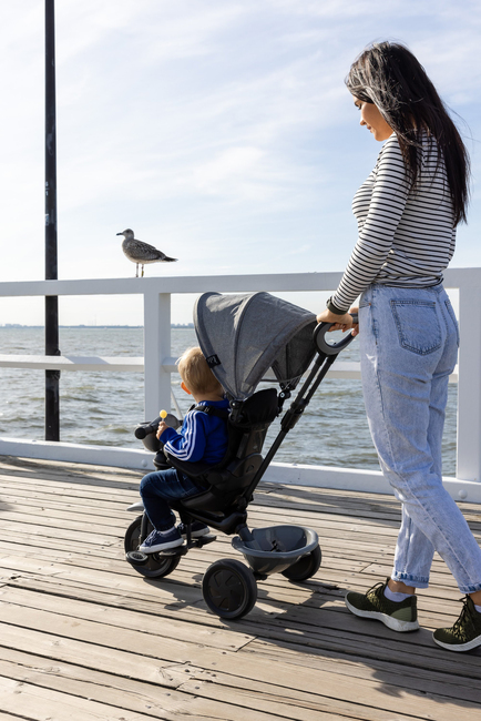 QPlay Cosy 4-i-1 Trehjuling, Grå