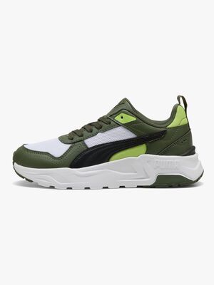 Puma Trinity 2 LT Jr Sneaker, White/Moss Veil
