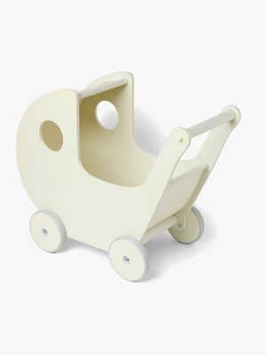 Smallstuff Dockvagn Gjord Av Trä, Vit