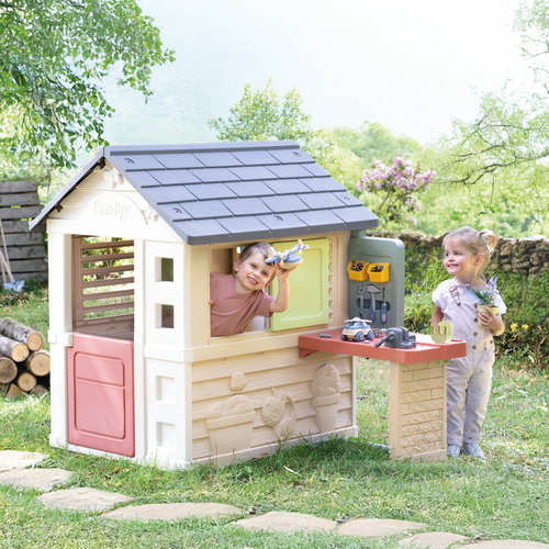 Smoby Life Lekstuga med Verkstad