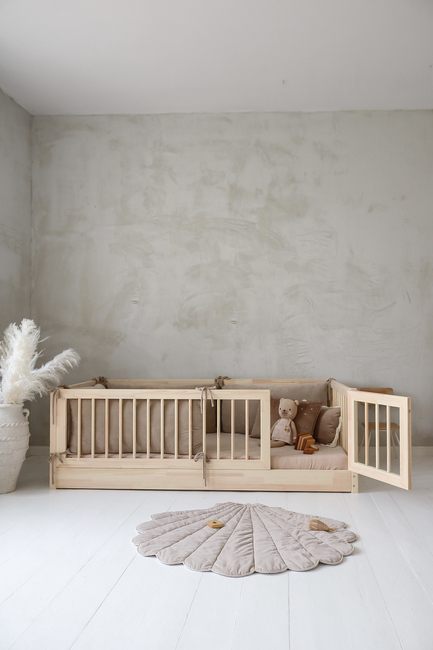 Minitude JULIAN Juniorsäng/Montessorisäng 100x200, Natur