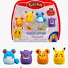 Squishmallows Squishalongs Pokémon Figurset Pikachu, Gengar, Teddiursa & Marill 4-Pack