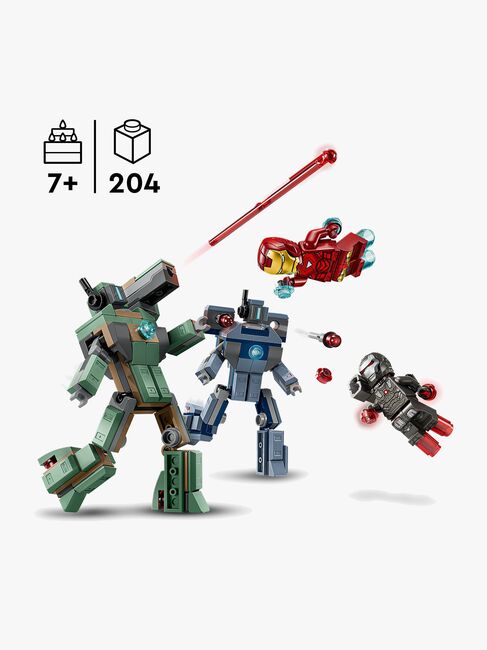 LEGO Super Heroes 76320 Iron Man & War Machine mot Hammer Drones