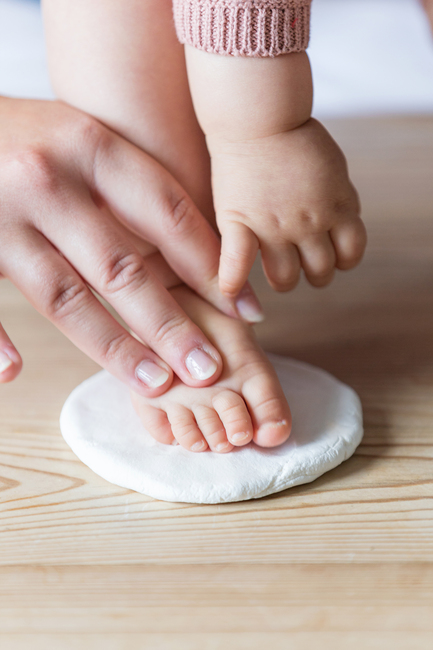 Tiny Love Babyprint Ram Handavtryck Dubbel, Vit