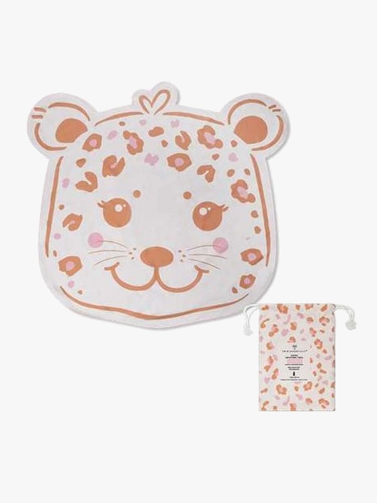 Swim Essentials Leopard Badhandduk, Beige