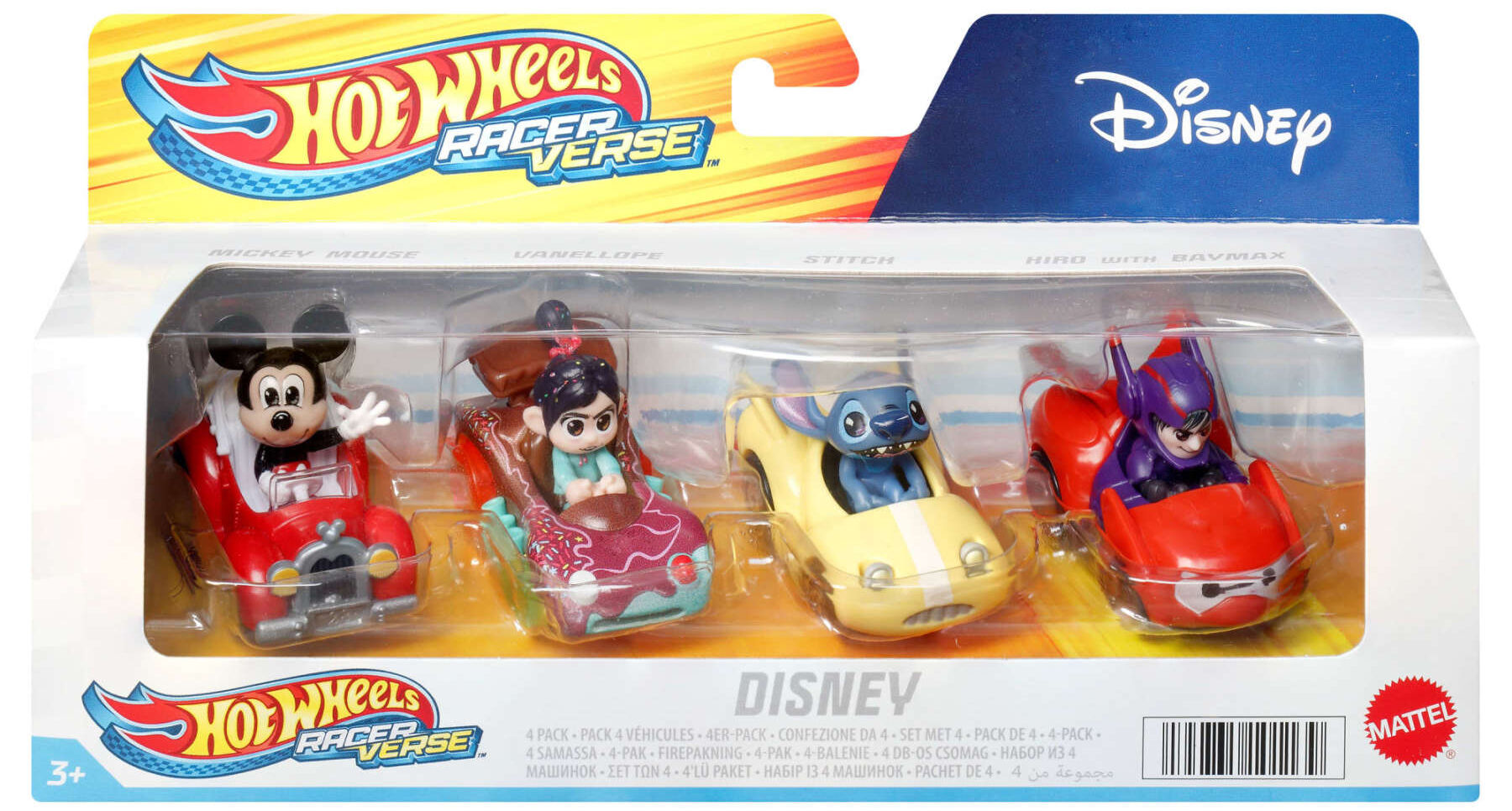 Hot Wheels RacerVerse Disney Bilar 4-Pack
