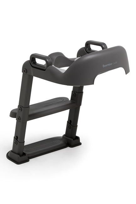 Beemoo CARE Assist Toalettsits med Stege, Deep Grey