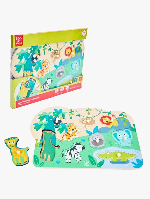 Hape Knoppussel Vilda Djur 10 Bitar