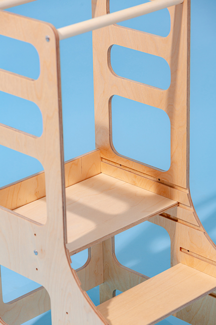 Duck Woodworks Justerbar Hjälpa Till Pall, Natur