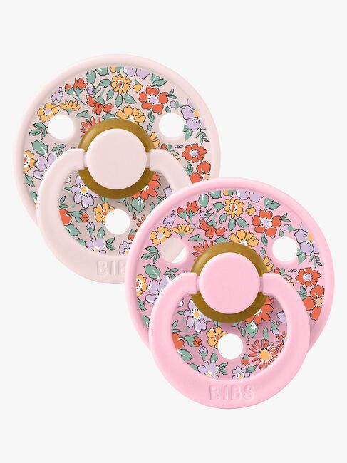 BIBS x Liberty Colour Oscar Meadow Napp 2-Pack Latex Stl 2, Petal Mix