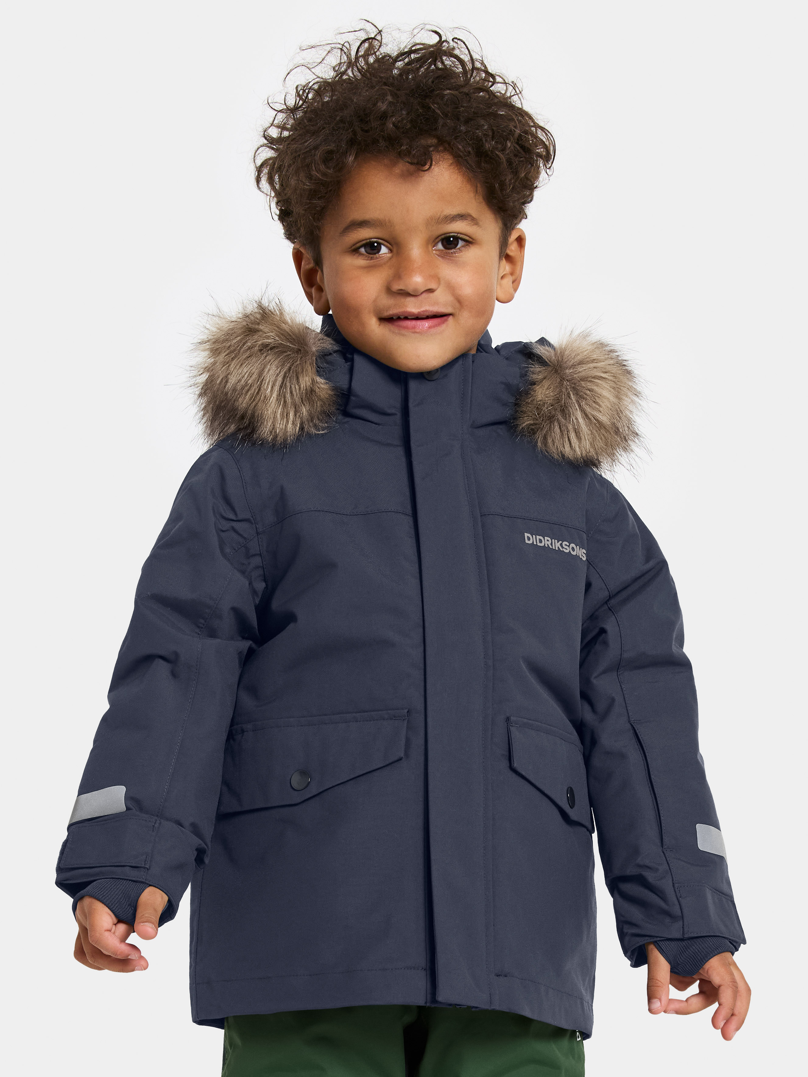 Didriksons Bjärven Vinterjacka Navy 120
