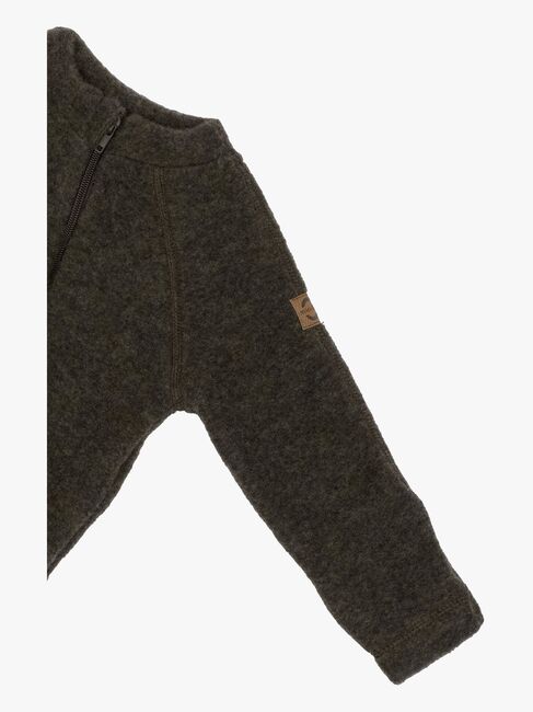 Mikk-Line Ulloverall Merino, Dark Brown Melange