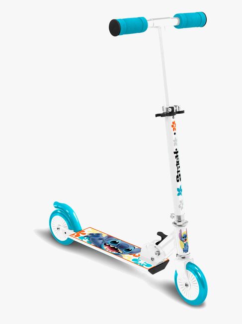 Stamp Stitch Hopfällbar Sparkcykel, Blå/Vit