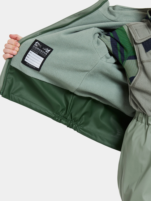 Didriksons Boardman Fodrat Regnställ, Light Moss