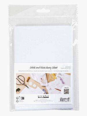 Creativ Company Vattenlösligt Broderiark A5 24 st