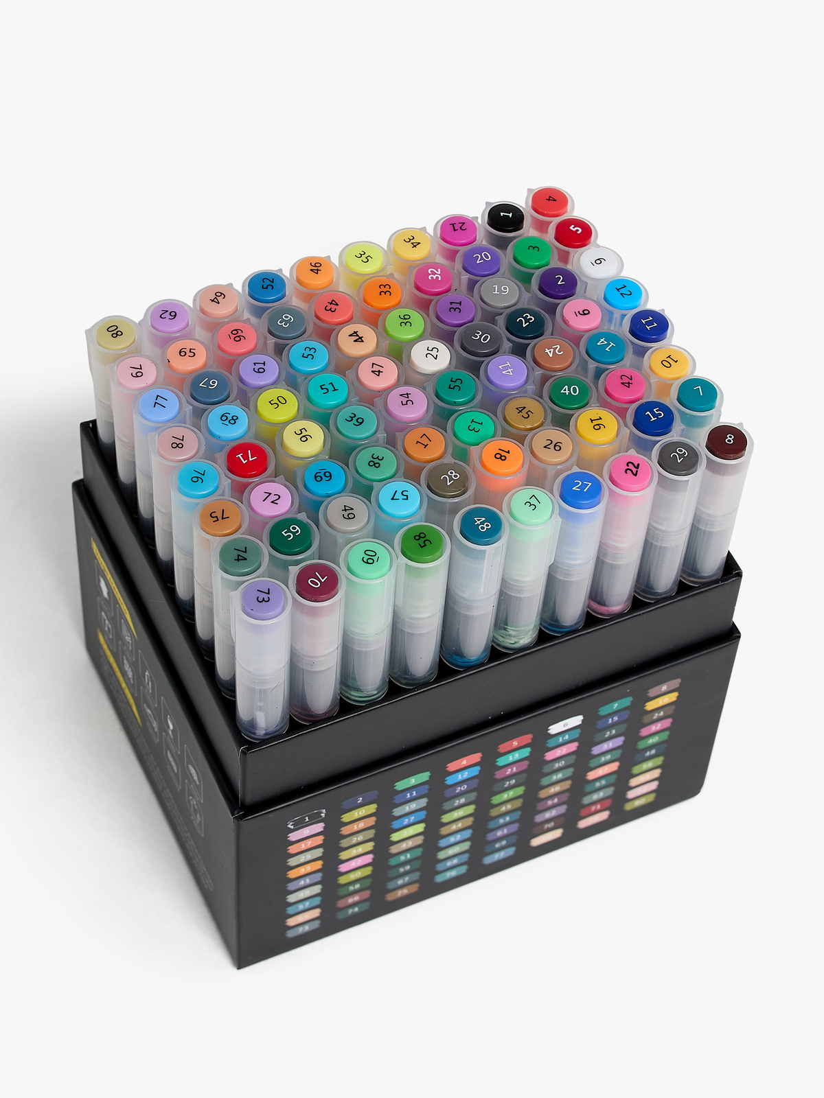 Fippla Akrylpennor 80-Pack