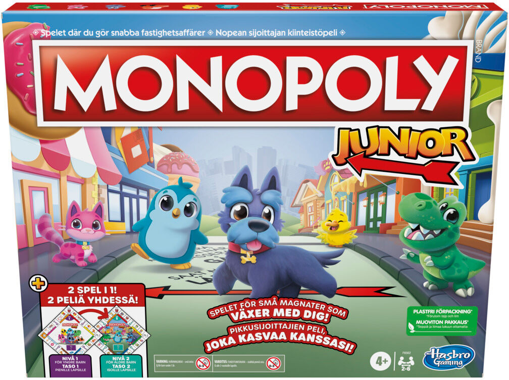 Hasbro Monopoly Junior 2 spel i 1