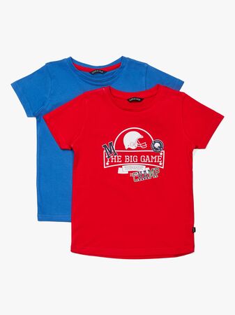 Luca & Lola San Marino T-Shirt 2-pack, Red/Blue