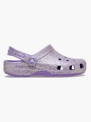 Crocs Classic Fantasy Glitter Tofflor, Lila