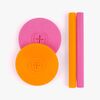 COGNIKIDS Sip Sugrör & Lock 2-pack, Tangerine/Flamingo