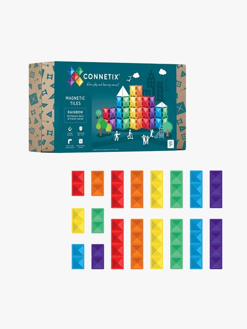 Connetix Byggset Rainbow Rectangle 18 Delar