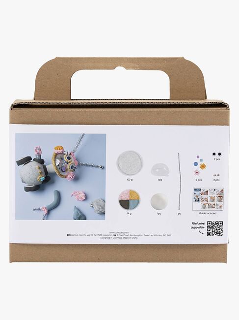 Creativ Company Pysselset Mini Modellera Robot, Grå/Rosa
