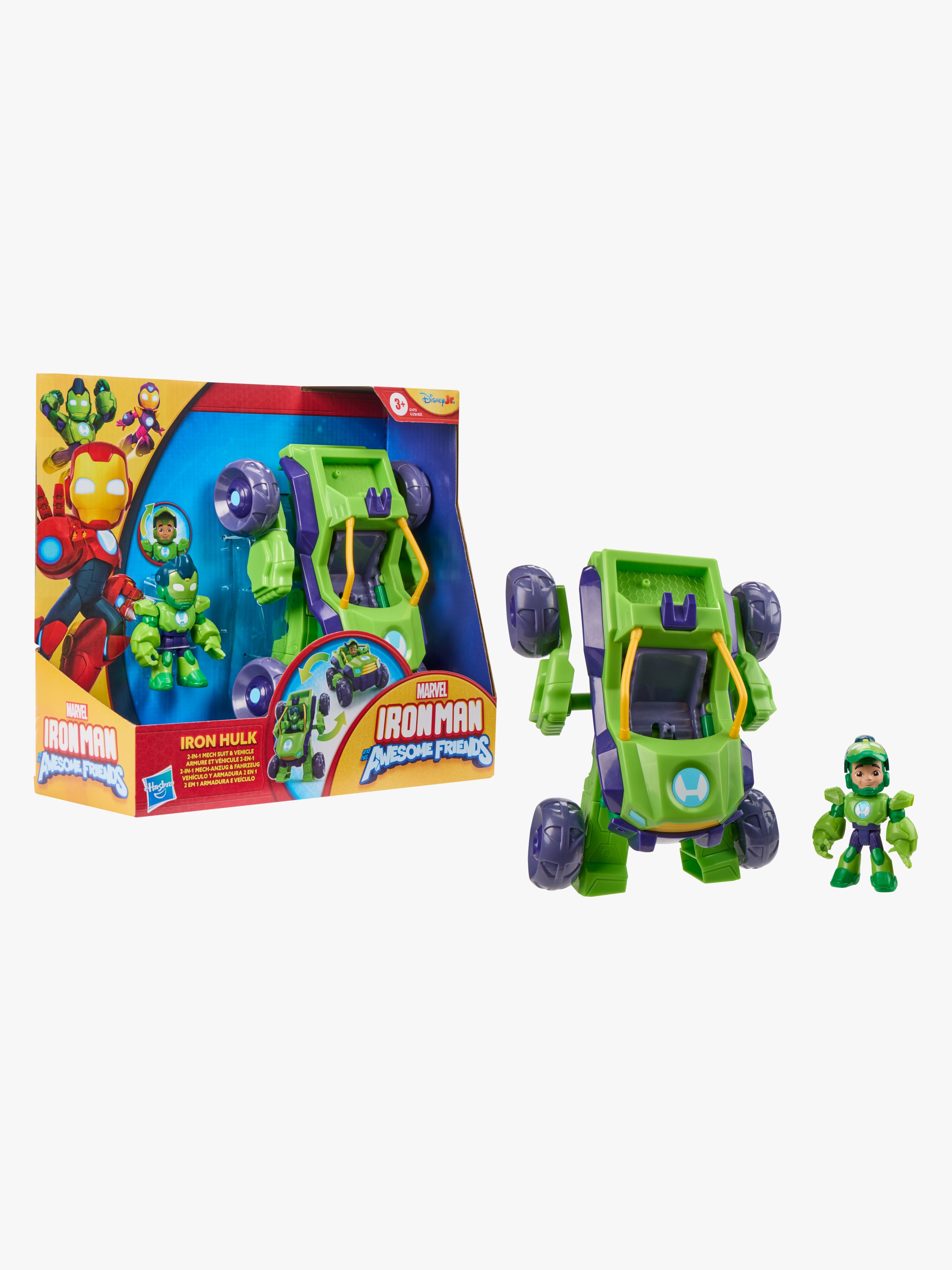 Iron Man and His Awesome Friends Figur med Fordon Iron Hulk
