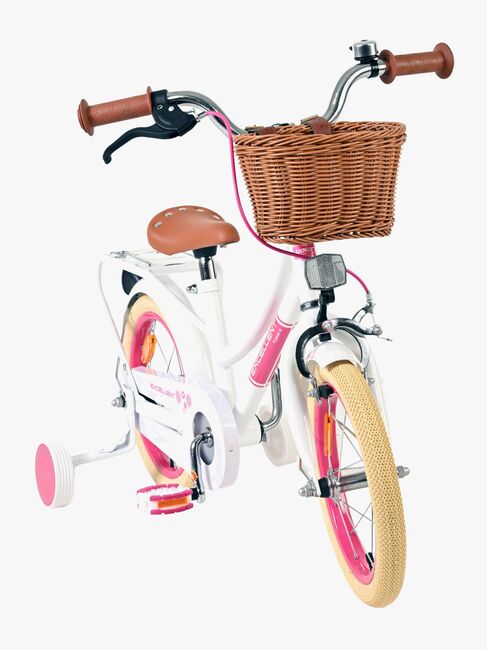 Volare Excellent Cykel med Korg 14 Tum, Vit