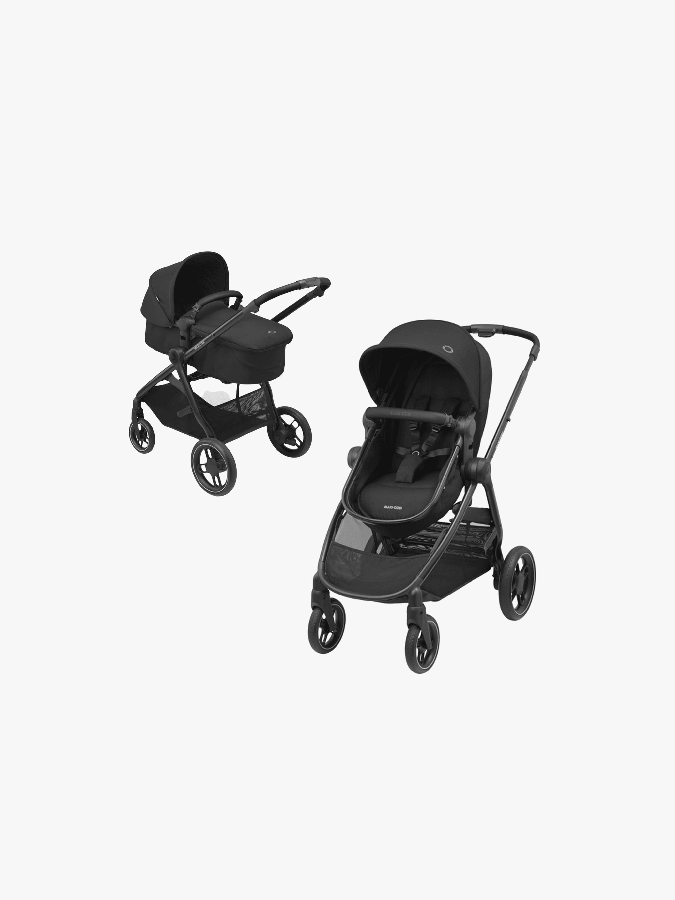Maxi-Cosi Zelia 3 2-in-1 Duovagn – från nyfödd upp till 22 kg, Essential Black
