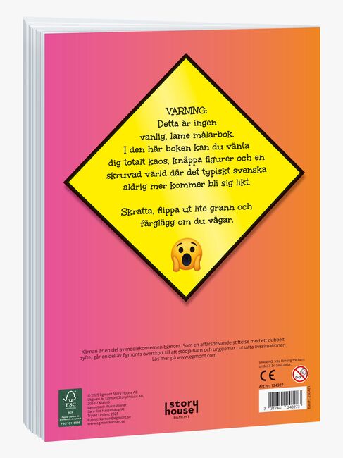 Egmont Kärnan Swedish Brainrot Målarbok