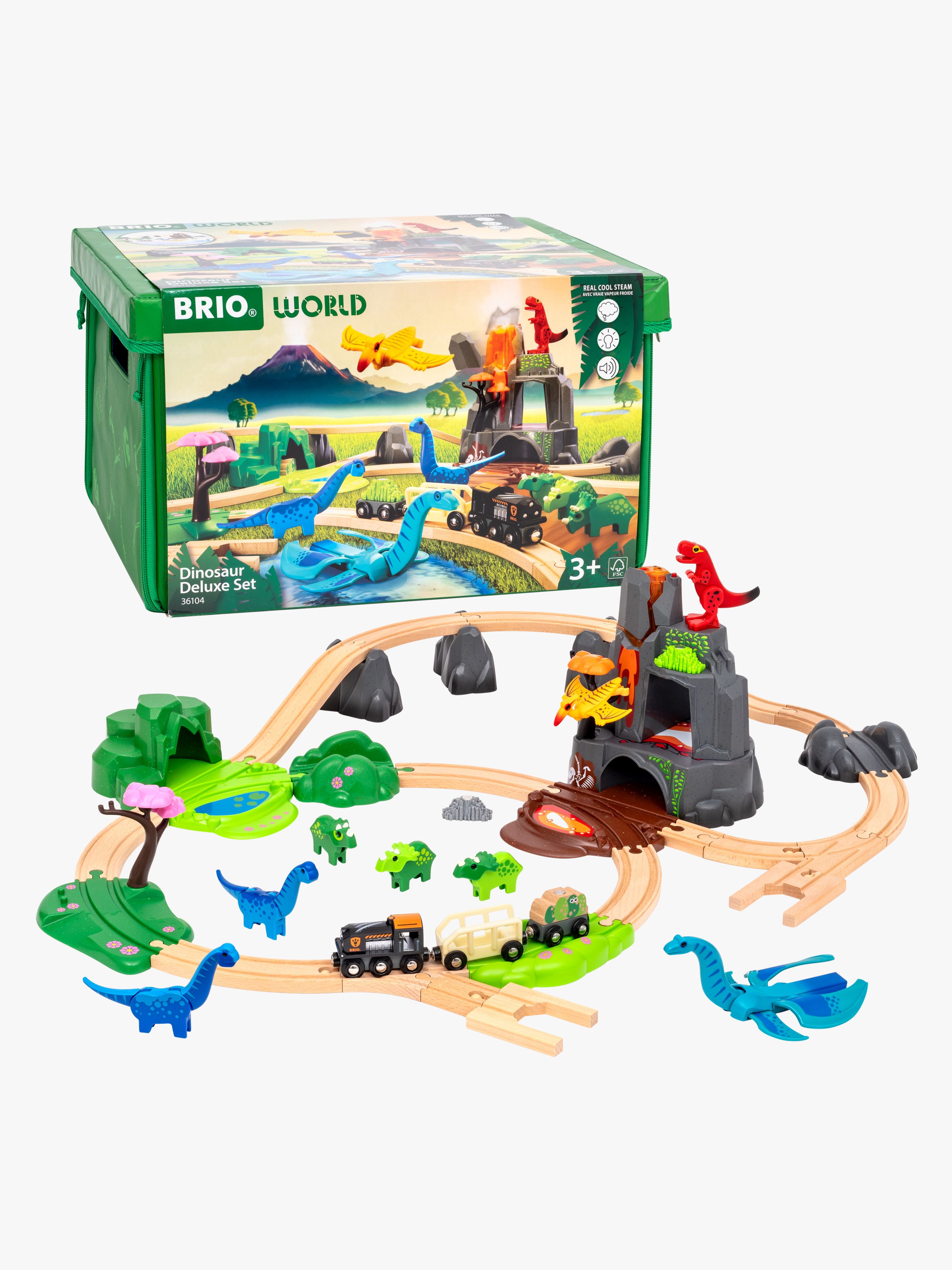BRIO World 36104 Deluxe Set med Dinosaurier
