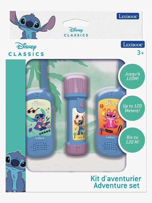 Disney Stitch Walkie-talkies & Ficklampa 120 m