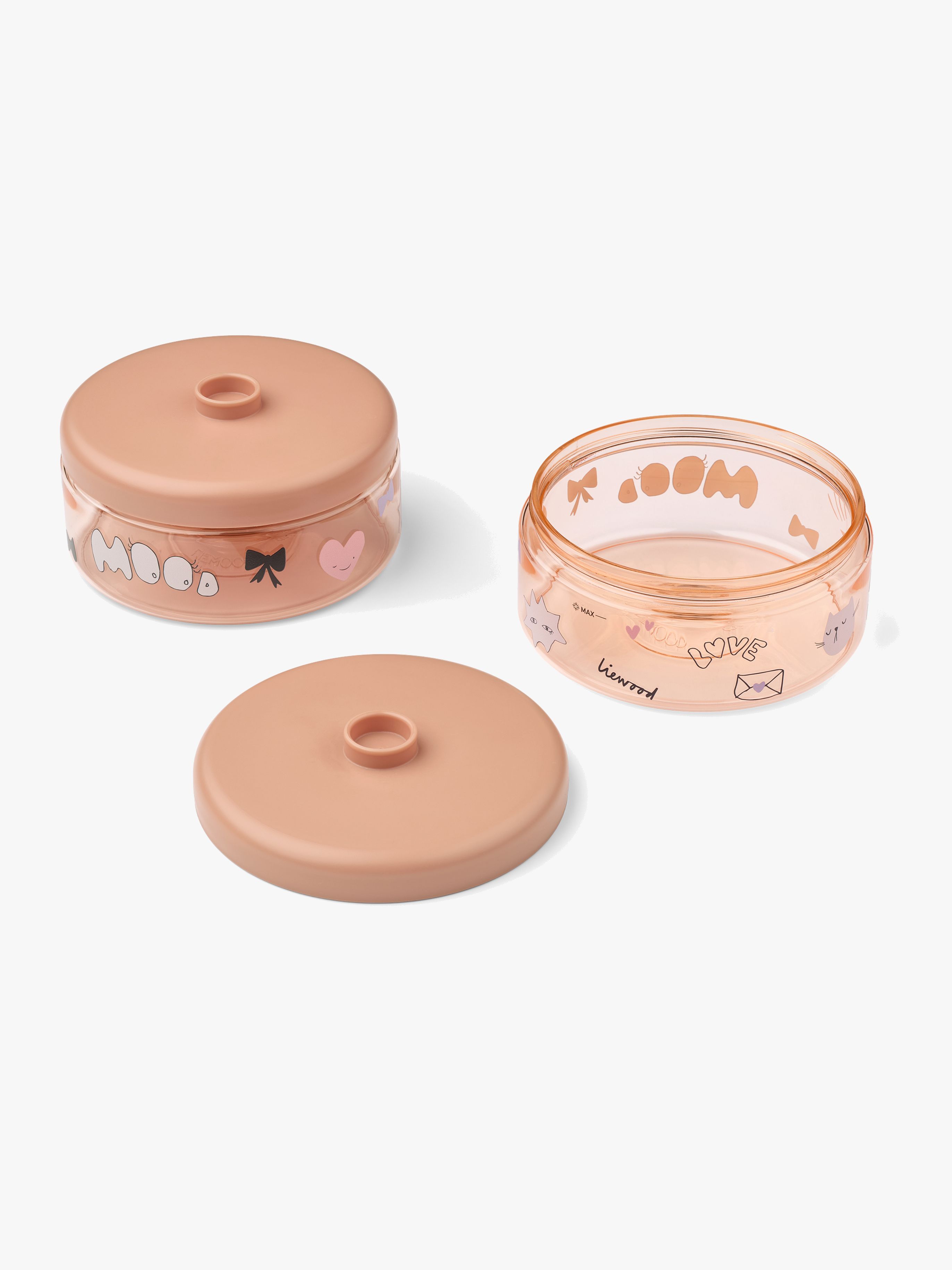 LIEWOOD Dominique Tritan Snackslåda 500 ml 2-Pack, Mood/Pale Tuscany