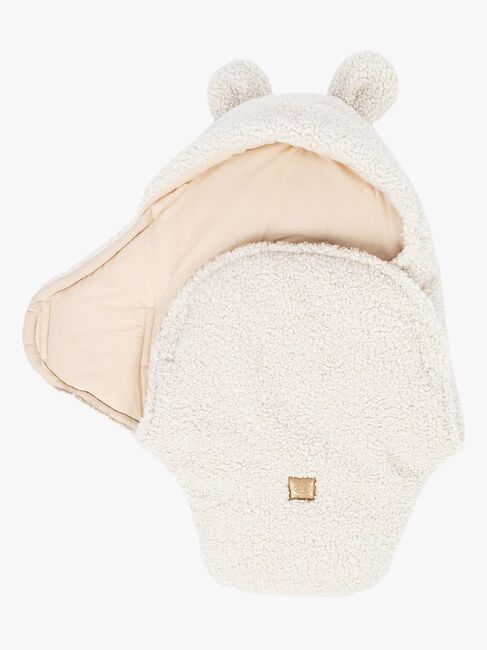 MeowBaby Bearly Swaddler med Björnöron, Cream