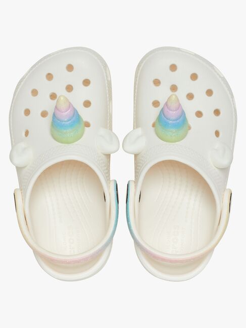 Crocs Classic IAM Rainbow Unicorn Kids Tofflor, Chalk