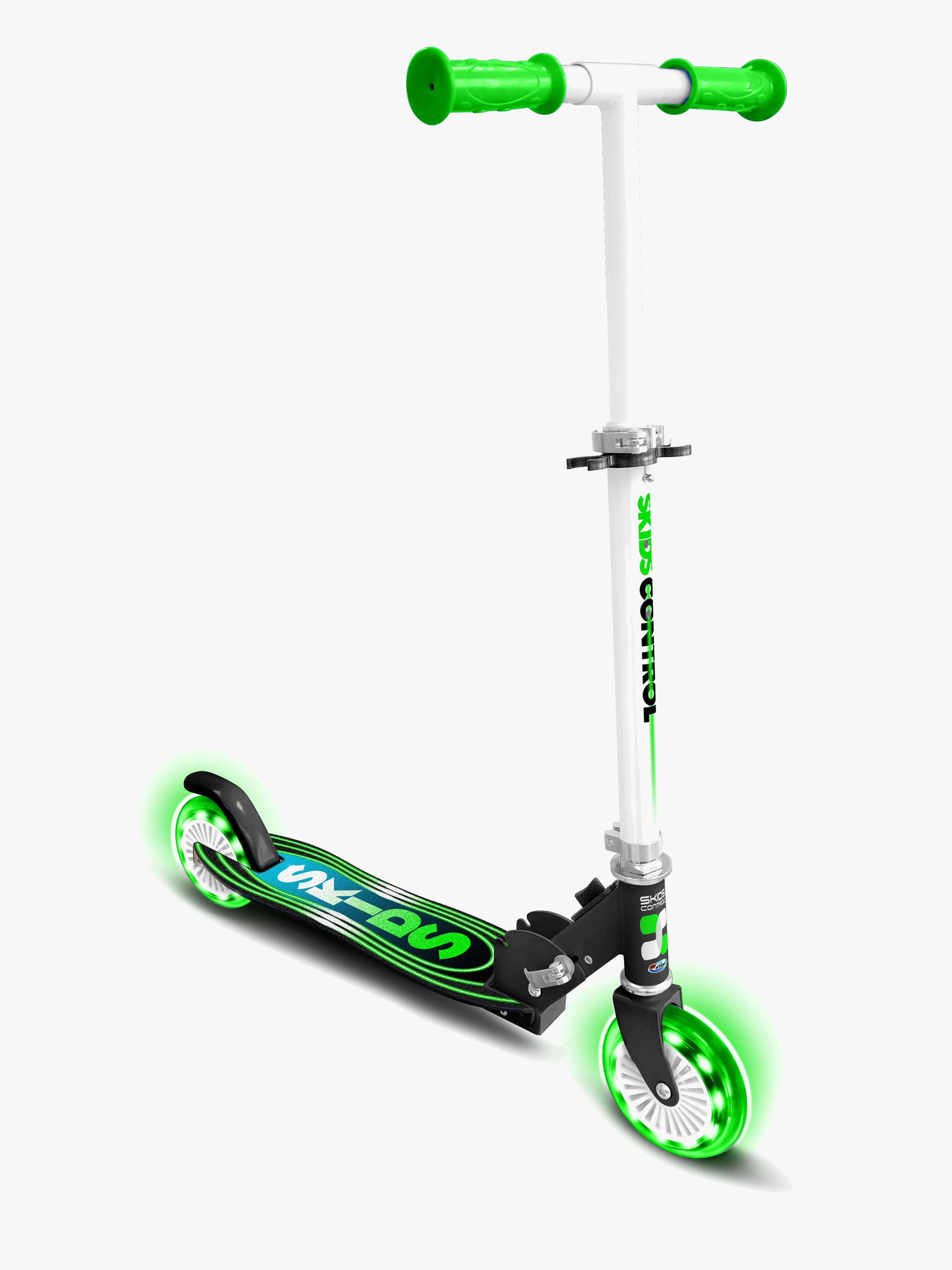 Stamp Hopfällbar Light-Up Sparkcykel, Grön/Svart