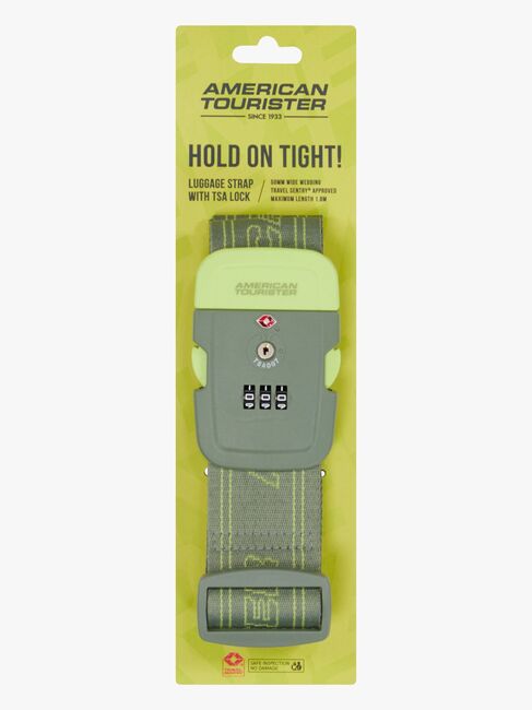 American Tourister TSA Bagagerem, Olive/Lime