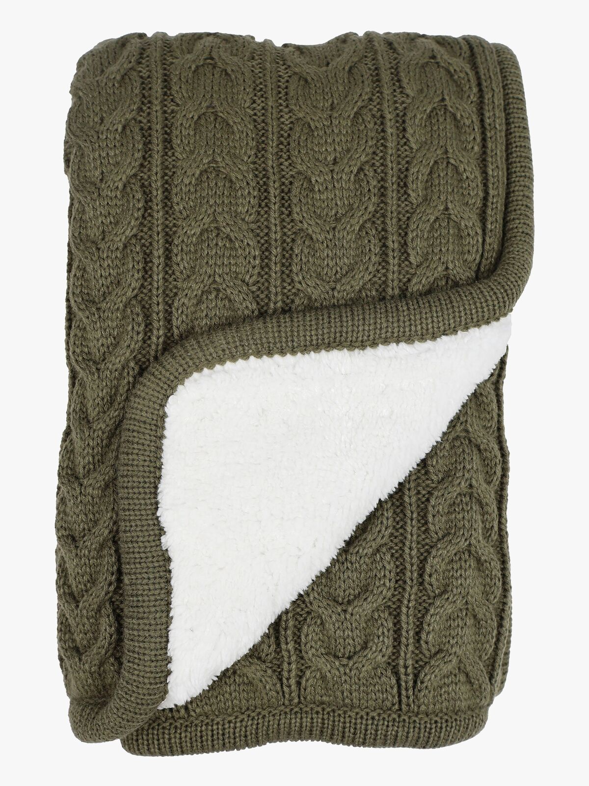 Vinter & Bloom Cuddly Filt, Dusty Olive