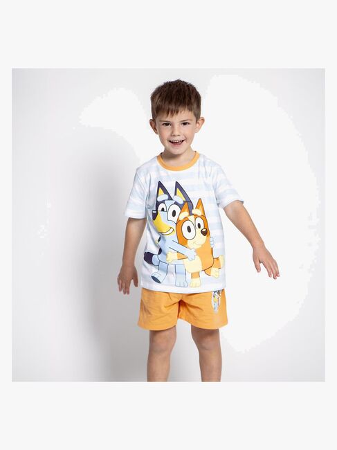 Bluey Pyjamas, Ljusblå/Orange
