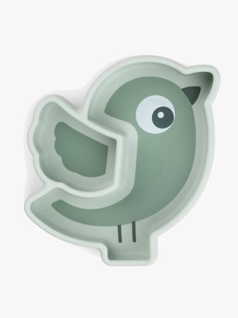 Done By Deer Stick & Stay Silikontallrik Birdee, Green