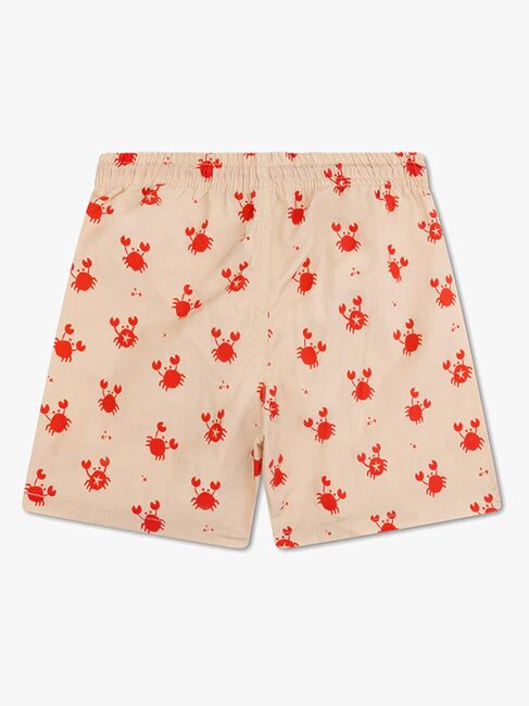 Swim Essentials Badshorts, Crabby Red/Beige