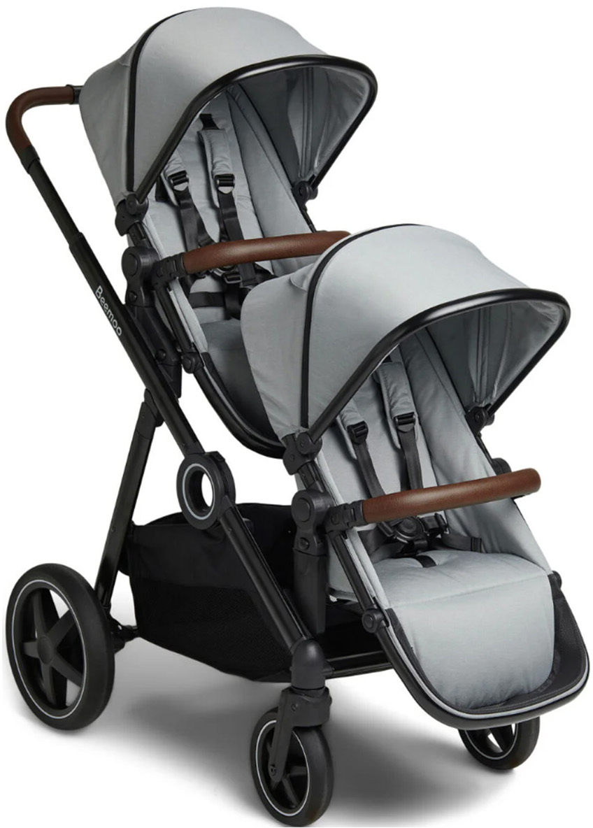 Beemoo Pro Multi Syskonvagn Cloud Grey/Black